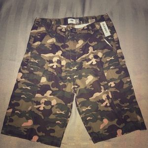 Camo cargo shorts